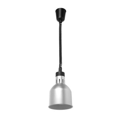 Výškově nastavitelná ohřívací lampa válcová, HENDI, Stříbrná, 230V/250W, ⌀175x(H)250mm | 273883